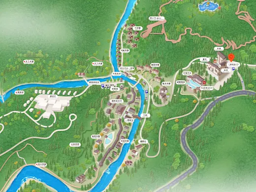 察布查尔结合景区手绘地图智慧导览和720全景技术，可以让景区更加“动”起来，为游客提供更加身临其境的导览体验。